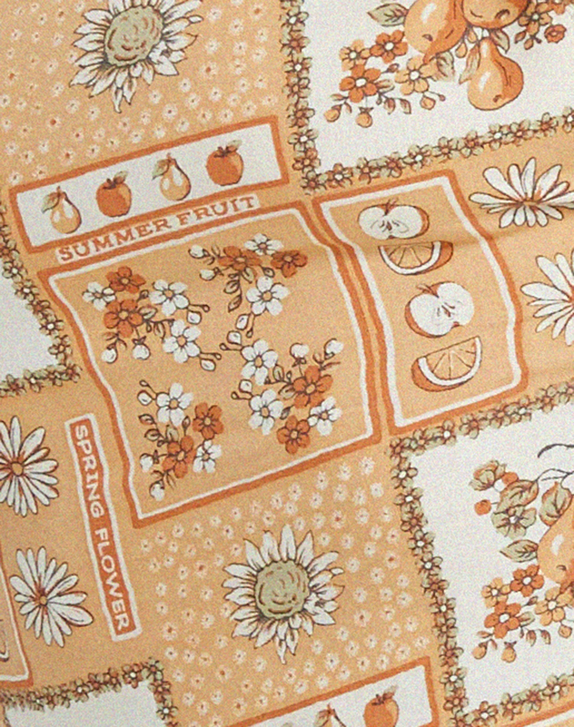 Nolda Crop Top in Picnic Print Brown sold by Motel Rocks product image thumbnail 5