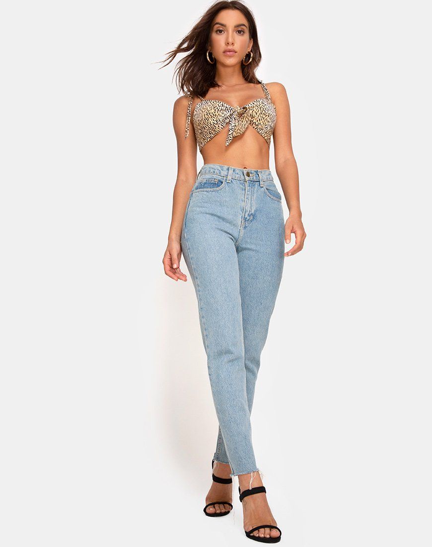 Kave Bralet Top in Mini Tiger sold by Motel Rocks product image thumbnail 3