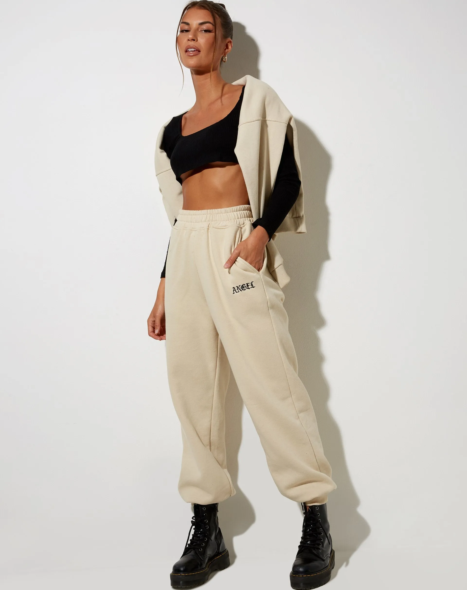 Kelly Shirt in Mesh Taupe sold by Motel Rocks product image thumbnail 3