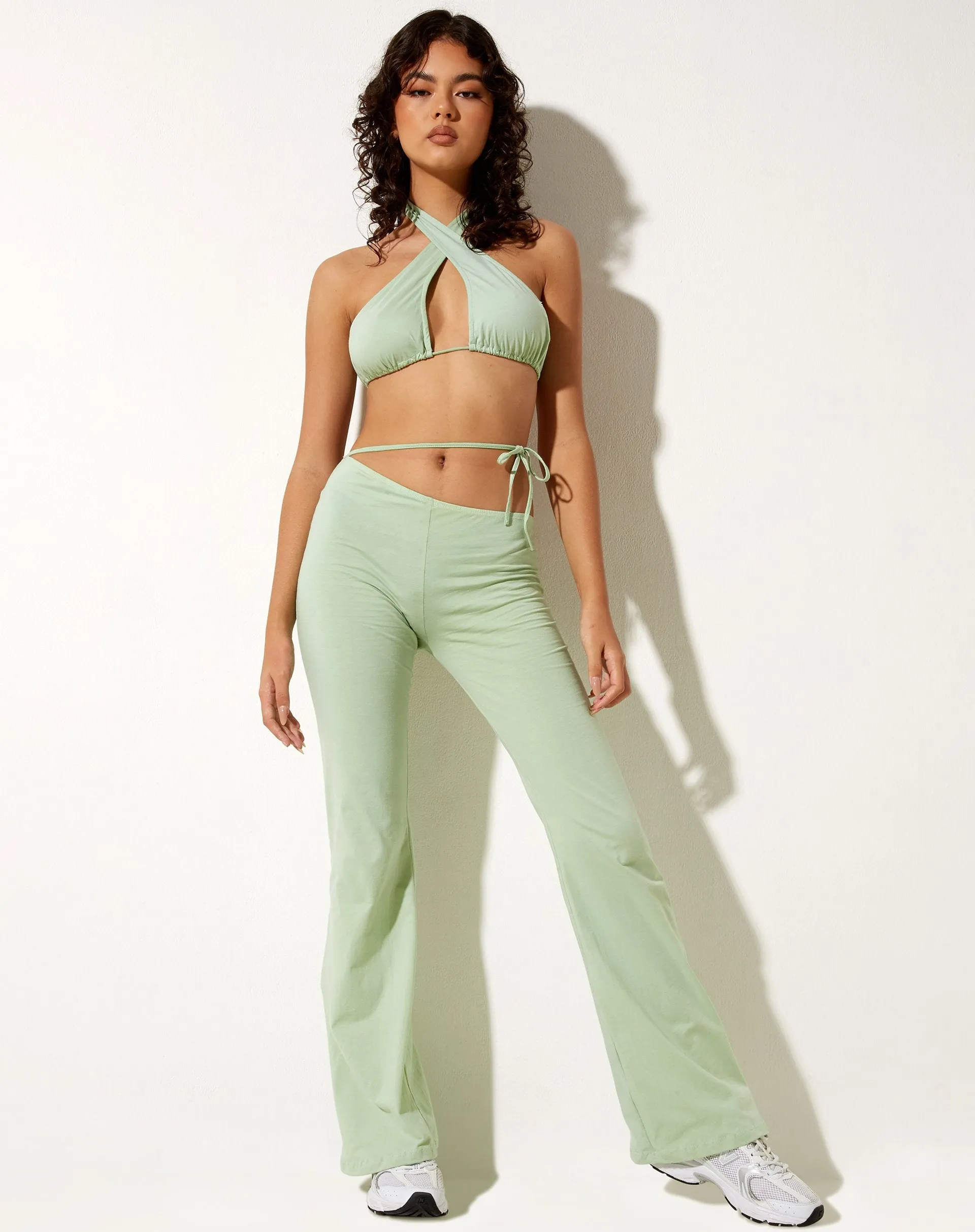 Gro Crop Top in Lido Green sold by Motel Rocks product image thumbnail 3
