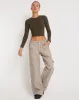 Hansa Cargo Trouser in Stone sold by Motel Rocks