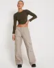 Hansa Cargo Trouser in Stone sold by Motel Rocks