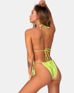 Pami Bikini Top in Pistachio sold by Motel Rocks