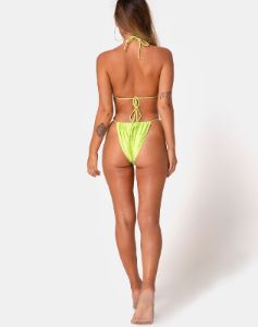 Pami Bikini Top in Pistachio sold by Motel Rocks