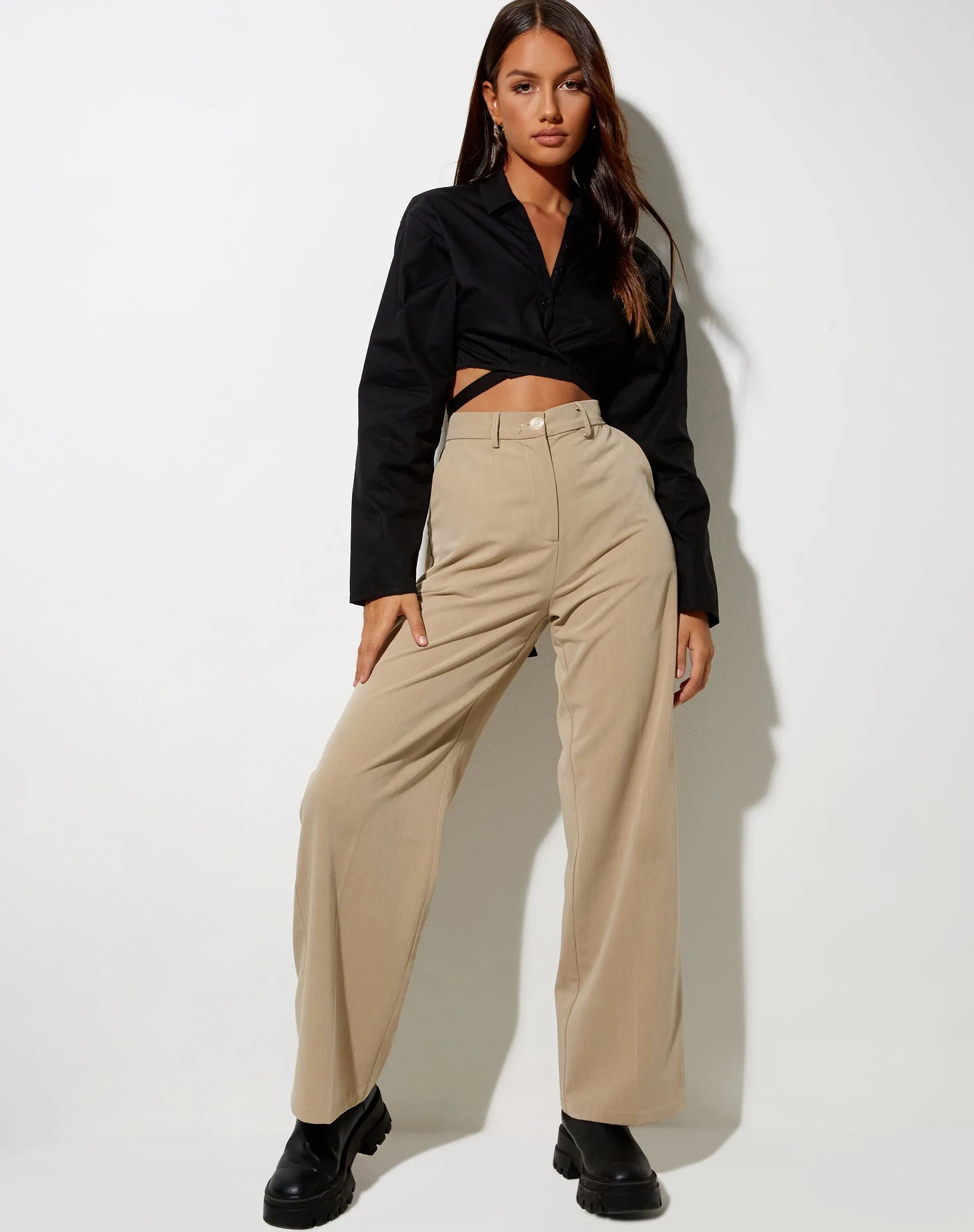 Elyse Crop Top in Black sold by Motel Rocks product image thumbnail 3