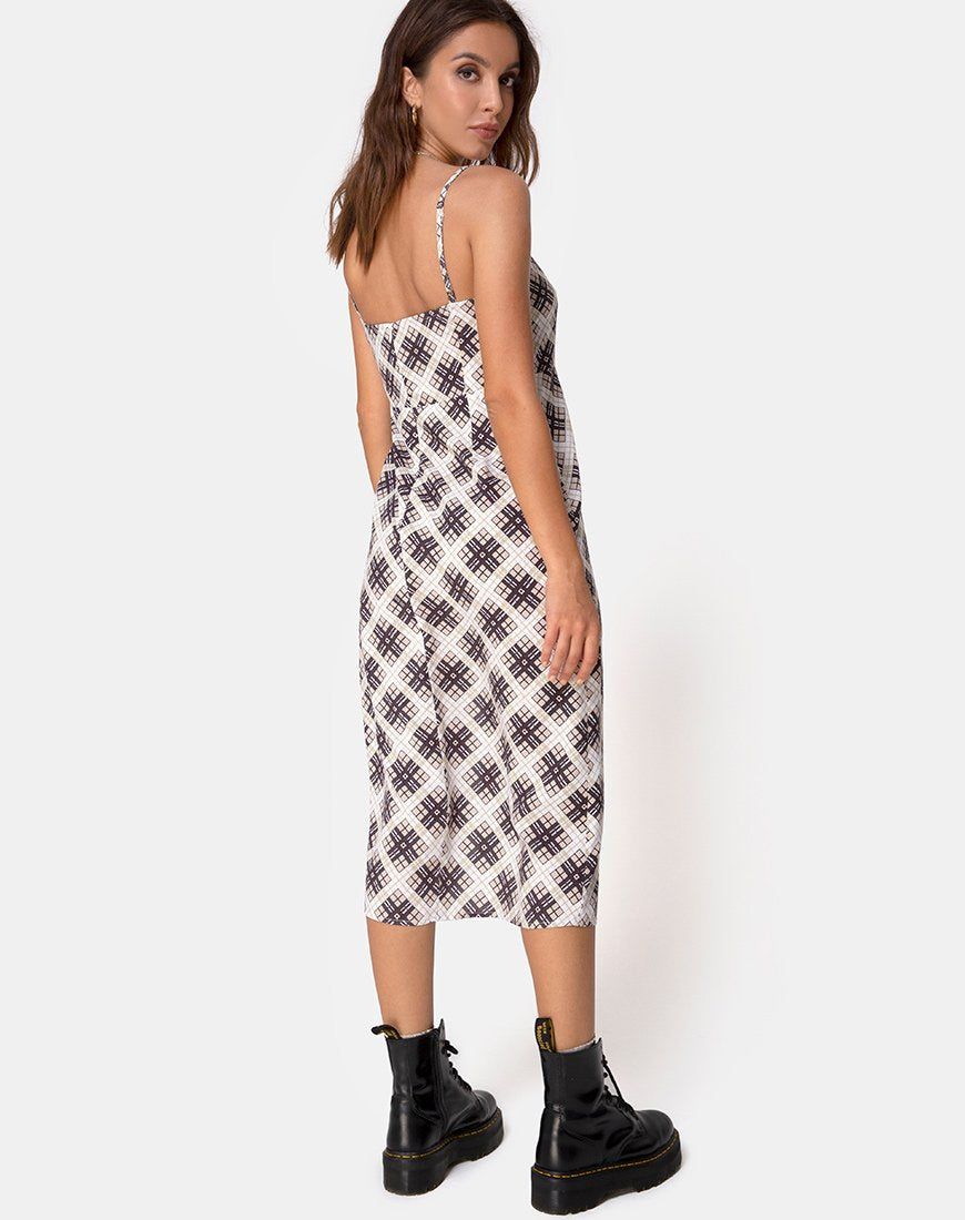 Yosha Midi Dress in Kate Check sold by Motel Rocks product image thumbnail 5