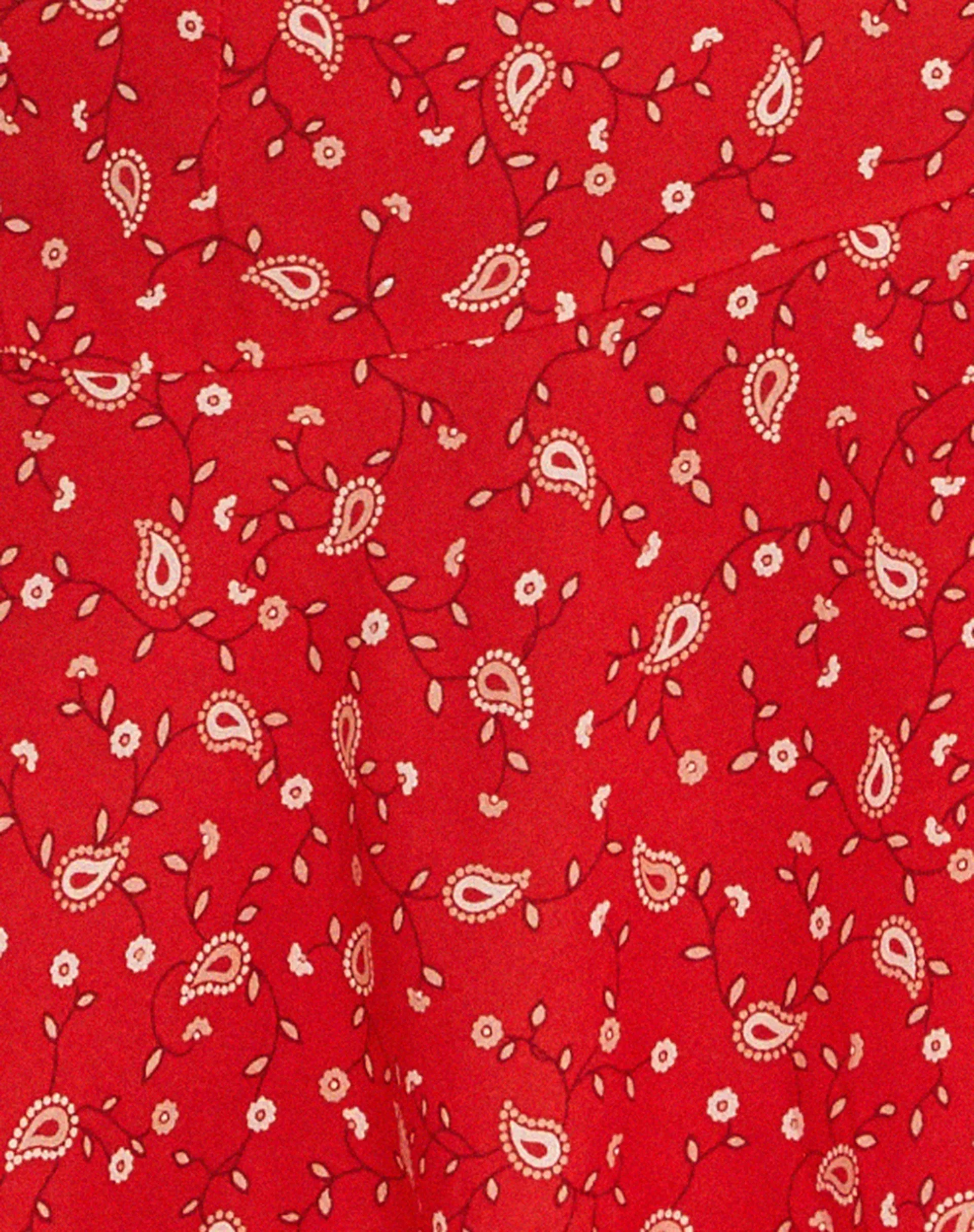 Rara Mini Skirt in Paisley Fun Red sold by Motel Rocks product image thumbnail 5