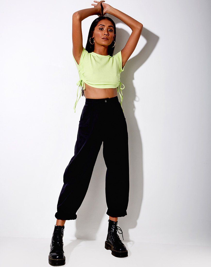 Tiner Crop Top in Lime sold by Motel Rocks product image thumbnail 3