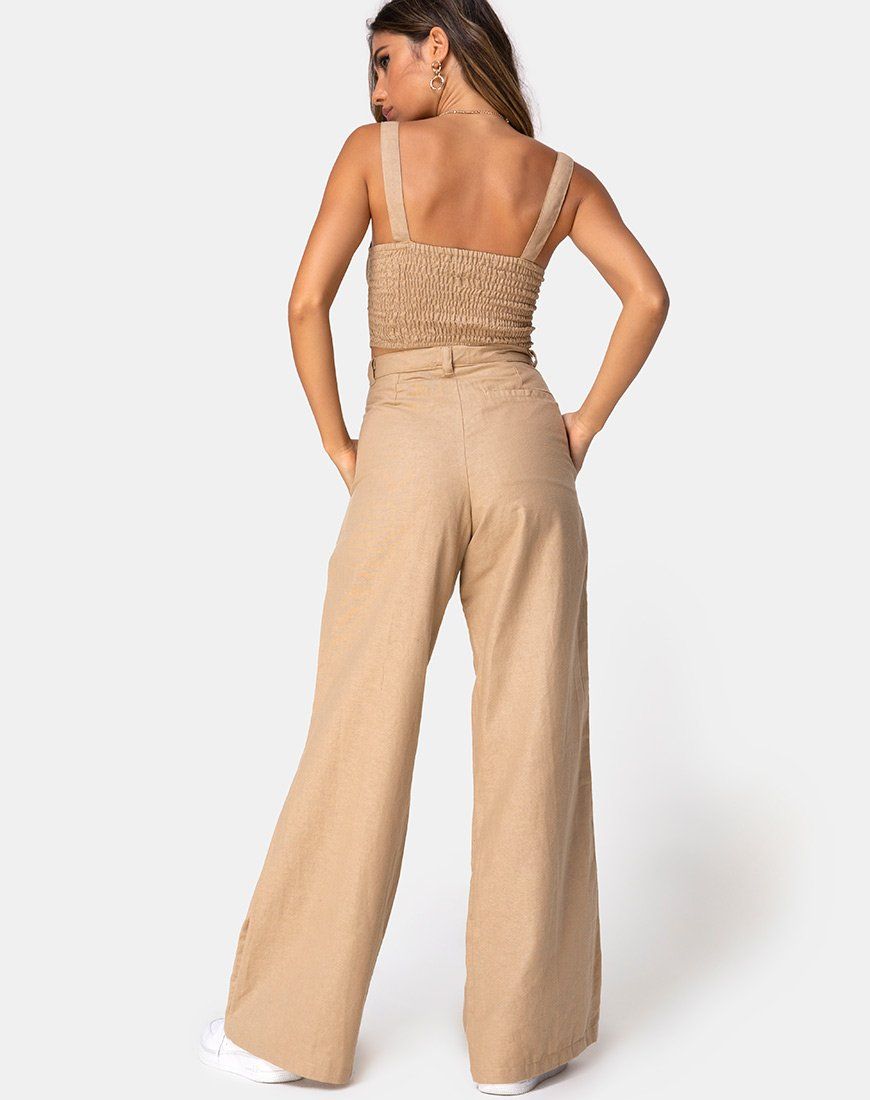 Tanira Trouser in Taupe sold by Motel Rocks product image thumbnail 4