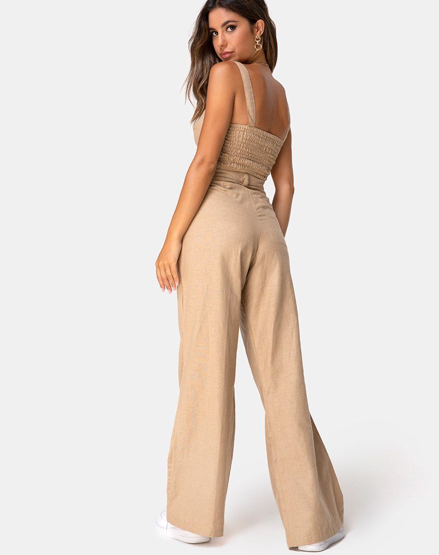 Tanira Trouser in Taupe sold by Motel Rocks product image thumbnail 2