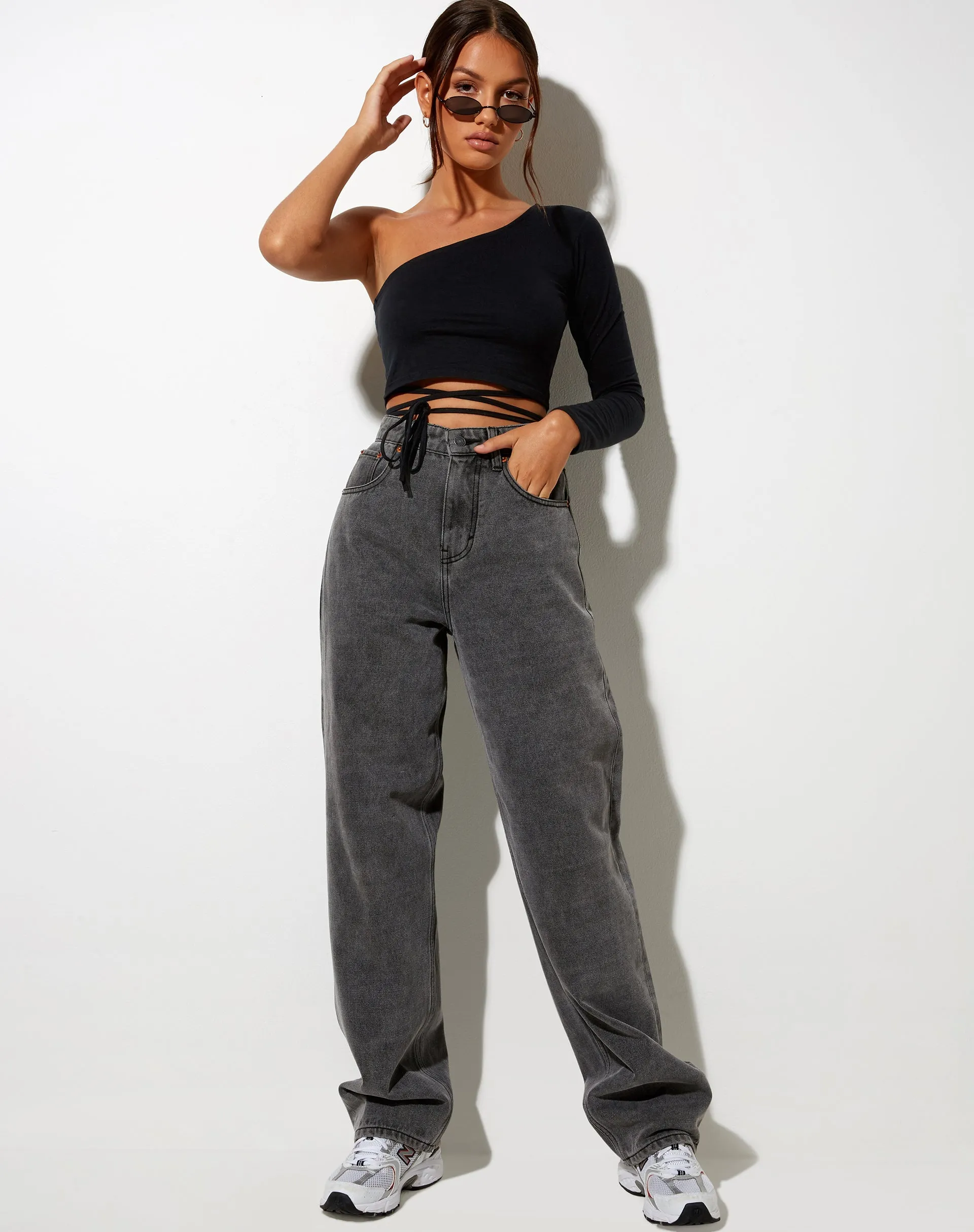 Mitzi Crop Top in Black sold by Motel Rocks product image thumbnail 3