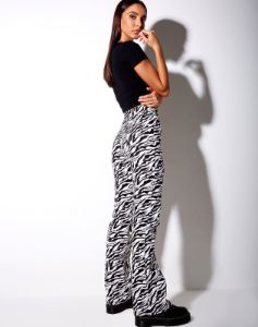 Tiney Crop Tee in Black 'Virgo' Diamante sold by Motel Rocks