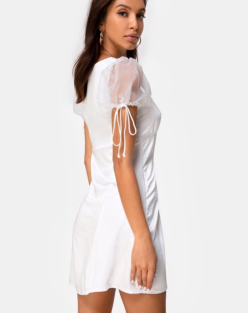 Guenelle Dress in Organza Cream sold by Motel Rocks product image thumbnail 4