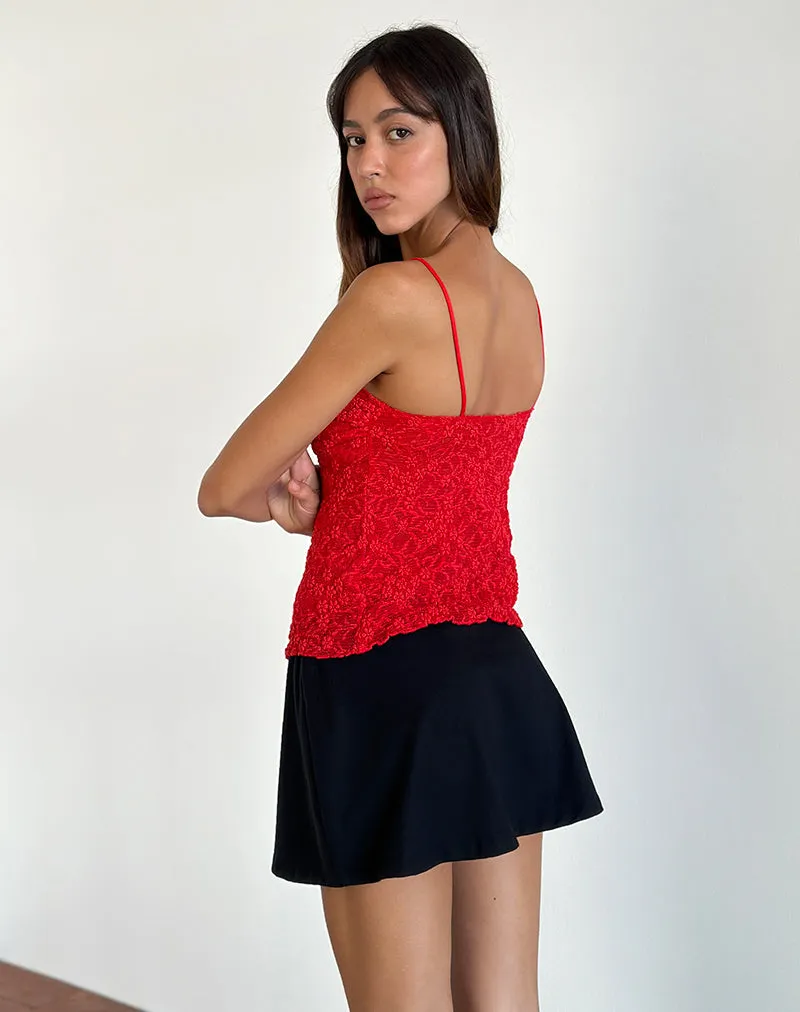 Briony Top in Lace Red sold by Motel Rocks product image thumbnail 3
