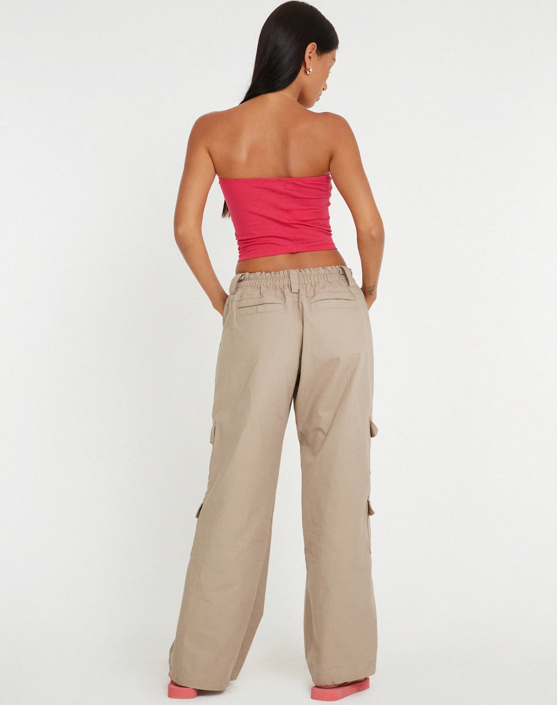 Shae Bandeau Top in Fuschia Pink sold by Motel Rocks product image thumbnail 4