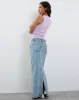Roxe Ribbed Vest Top in Soft Lilac sold by Motel Rocks