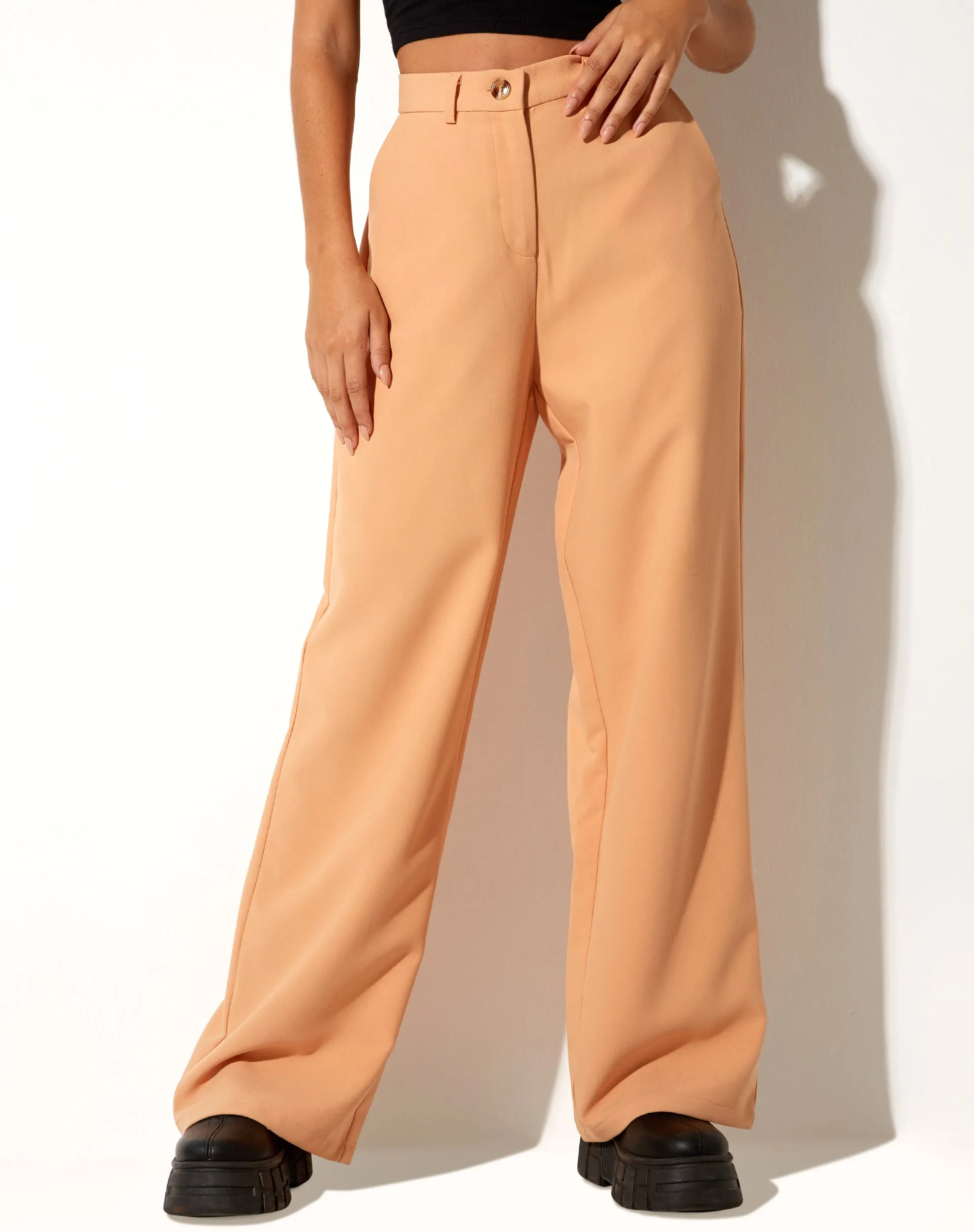 Abba Trouser in Washed Peach sold by Motel Rocks product image thumbnail 3