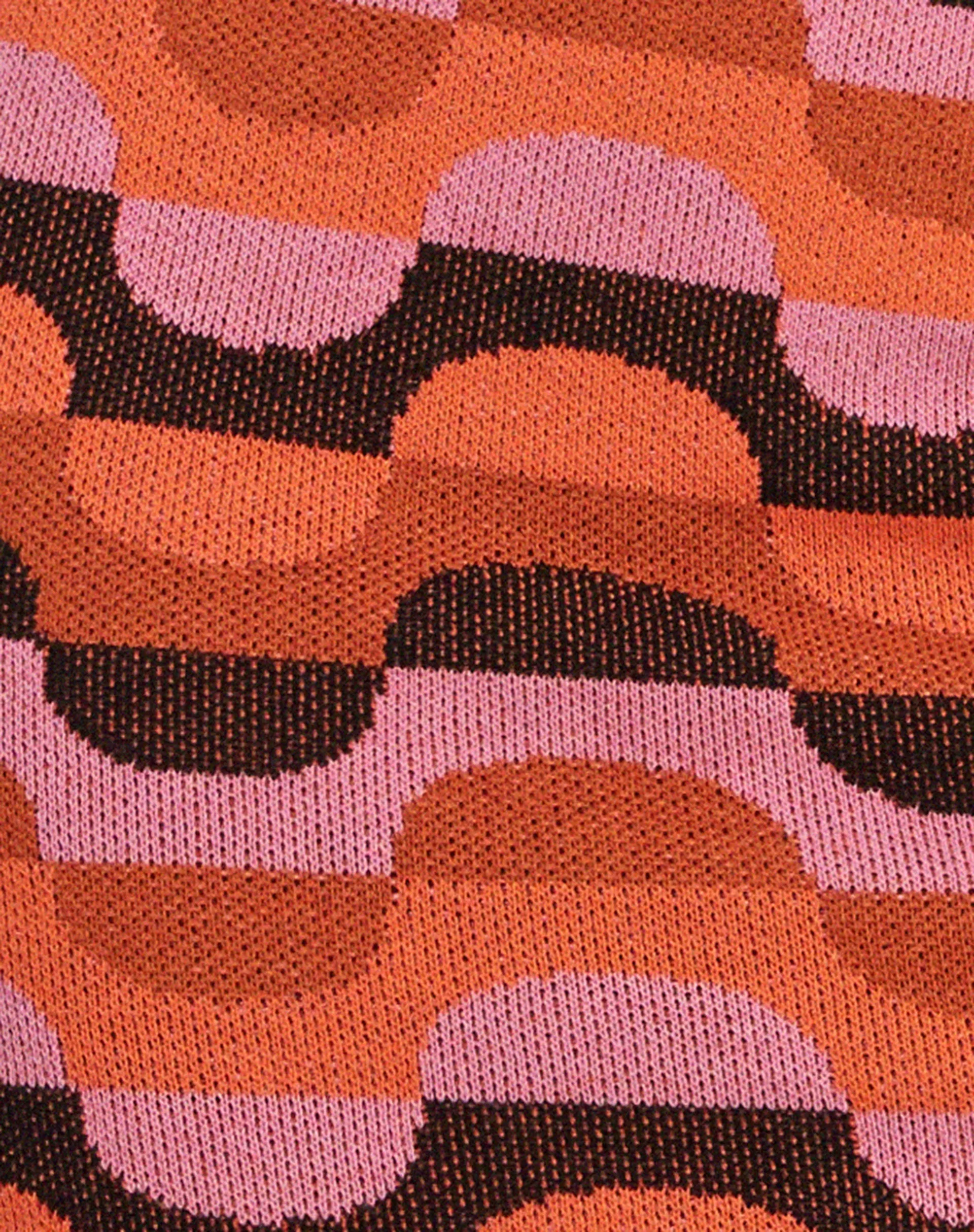 Riani Mini Skirt in Abstract Art Pink sold by Motel Rocks product image thumbnail 5