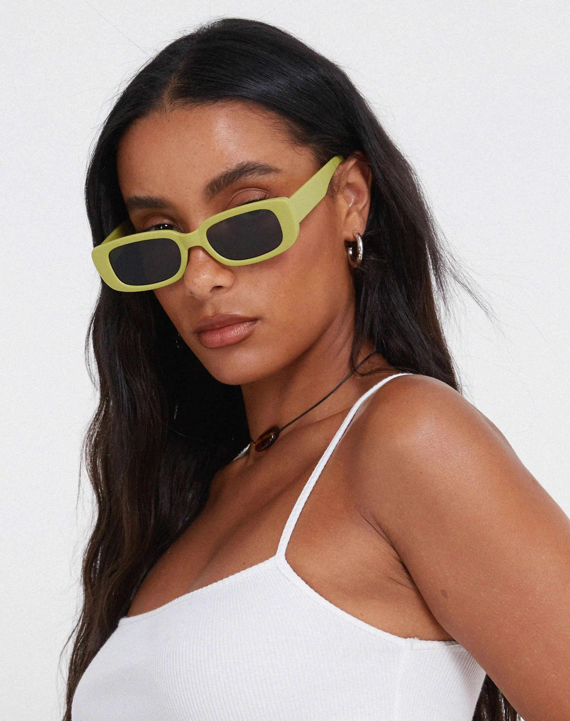 Lizzie Sunglasses in Green sold by Motel Rocks product image thumbnail 3