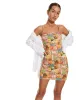 MOTEL X BARBARA Piper Mini Dress in 90s Tropical Collage sold by Motel Rocks