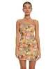 MOTEL X BARBARA Piper Mini Dress in 90s Tropical Collage sold by Motel Rocks