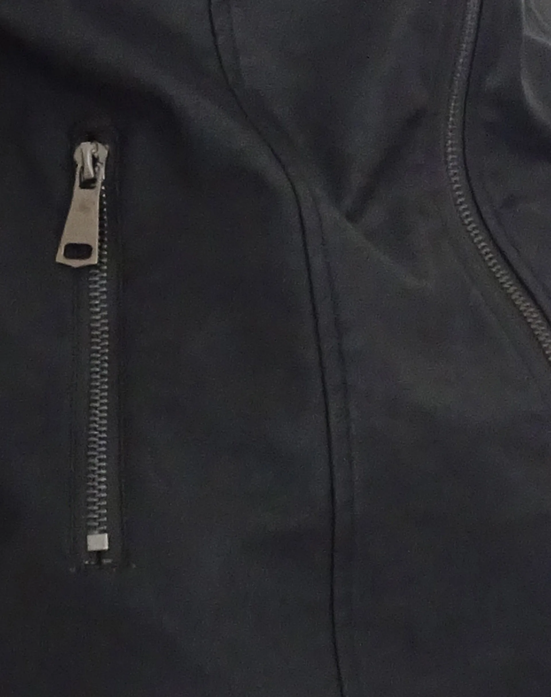 Jacquie Zip Up Biker Jacket in PU Black sold by Motel Rocks product image thumbnail 4