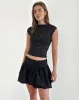 Nova Top in Flower Mesh Black sold by Motel Rocks