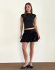 Nova Top in Flower Mesh Black sold by Motel Rocks