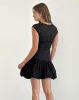 Nova Top in Flower Mesh Black sold by Motel Rocks