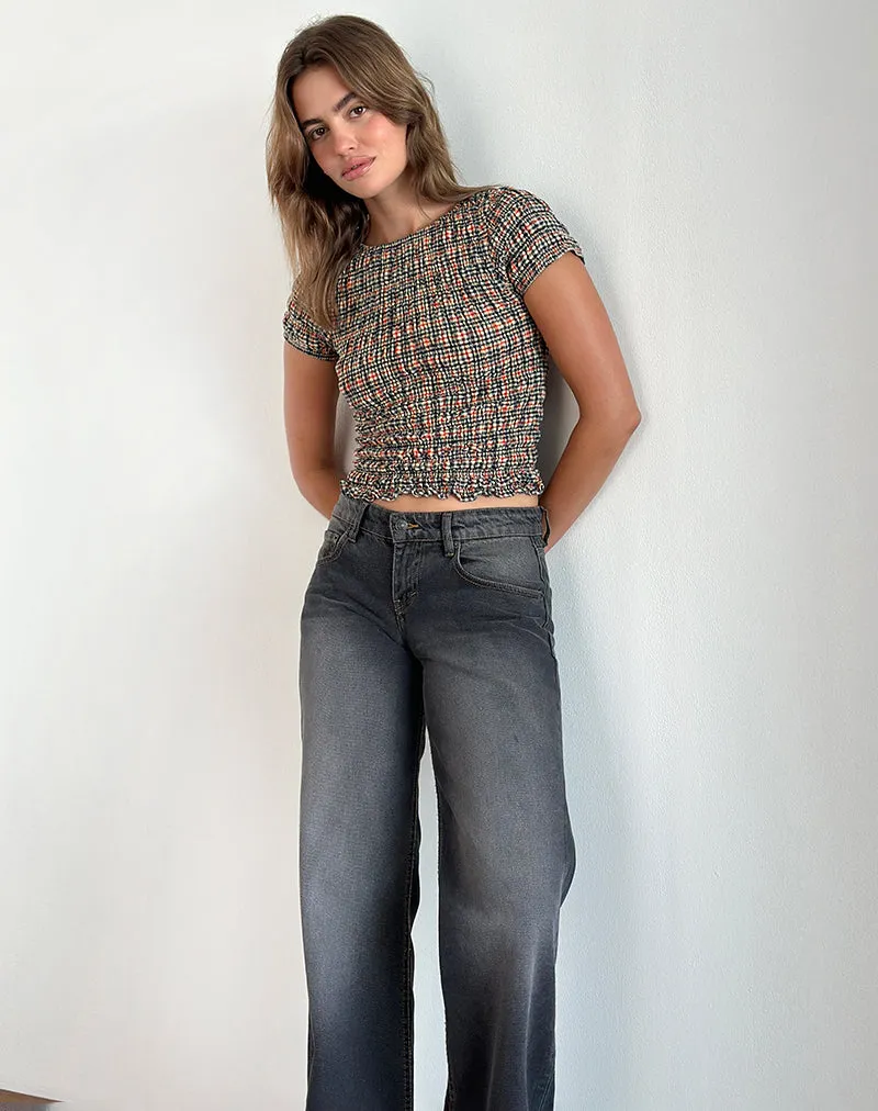 Caripa Shirred Top in Country Check sold by Motel Rocks product image thumbnail 5