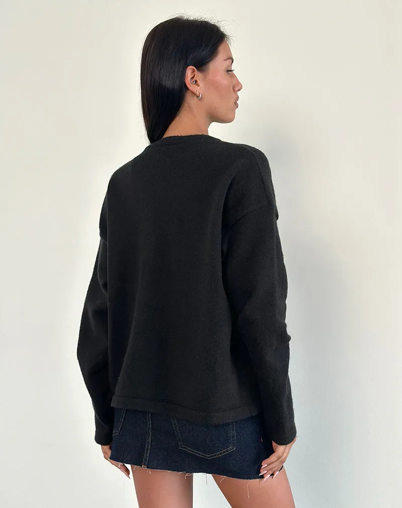 Maureen Cardigan in Black sold by Motel Rocks product image thumbnail 4