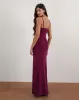 Darsih Maxi Dress in Basic Polka Flock Berry sold by Motel Rocks