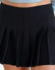 Cida Small Pleat Mini Skirt in Navy sold by Motel Rocks
