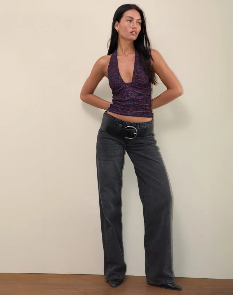 Cosimo Halter Neck Top in Multicolour sold by Motel Rocks product image thumbnail 2