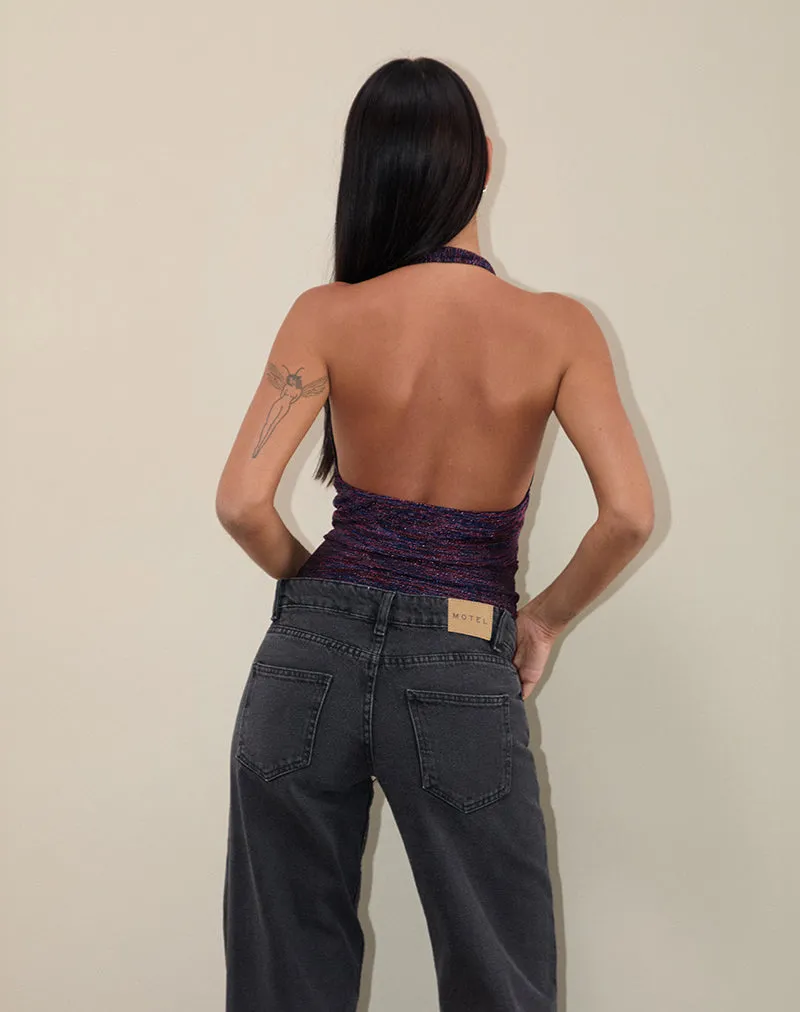 Cosimo Halter Neck Top in Multicolour sold by Motel Rocks product image thumbnail 3