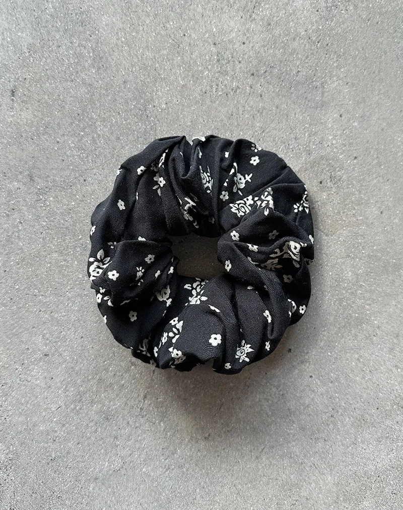 Scrunchie in Floral Land Black sold by Motel Rocks product image thumbnail 2