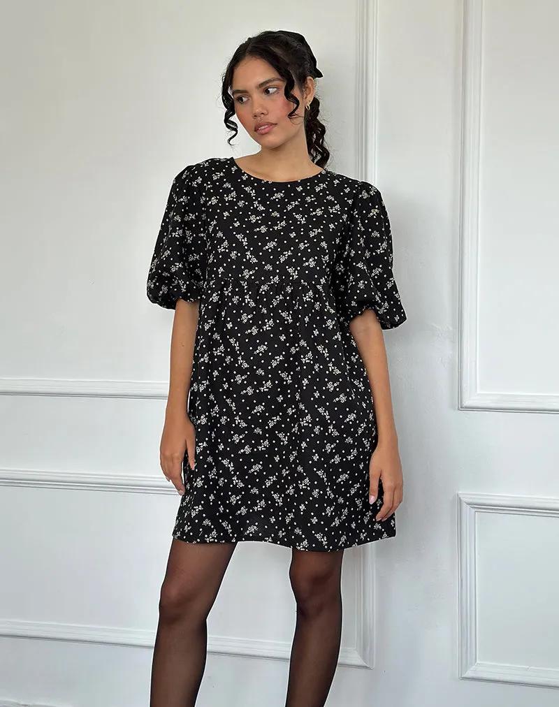 Marate Mini Dress in Floral Land Black sold by Motel Rocks product image thumbnail 5