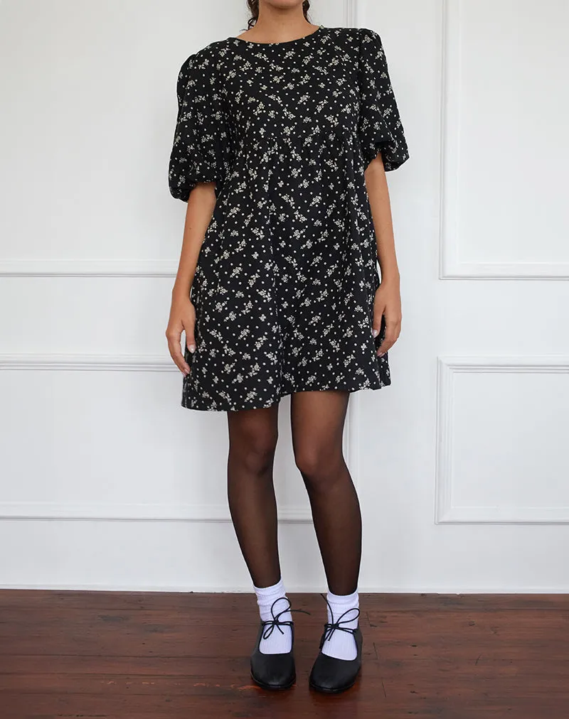 Marate Mini Dress in Floral Land Black sold by Motel Rocks product image thumbnail 4