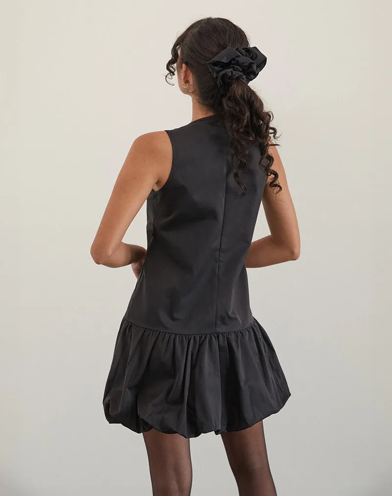 Tamilo Bubble Hem Mini Dress in Black sold by Motel Rocks product image thumbnail 2