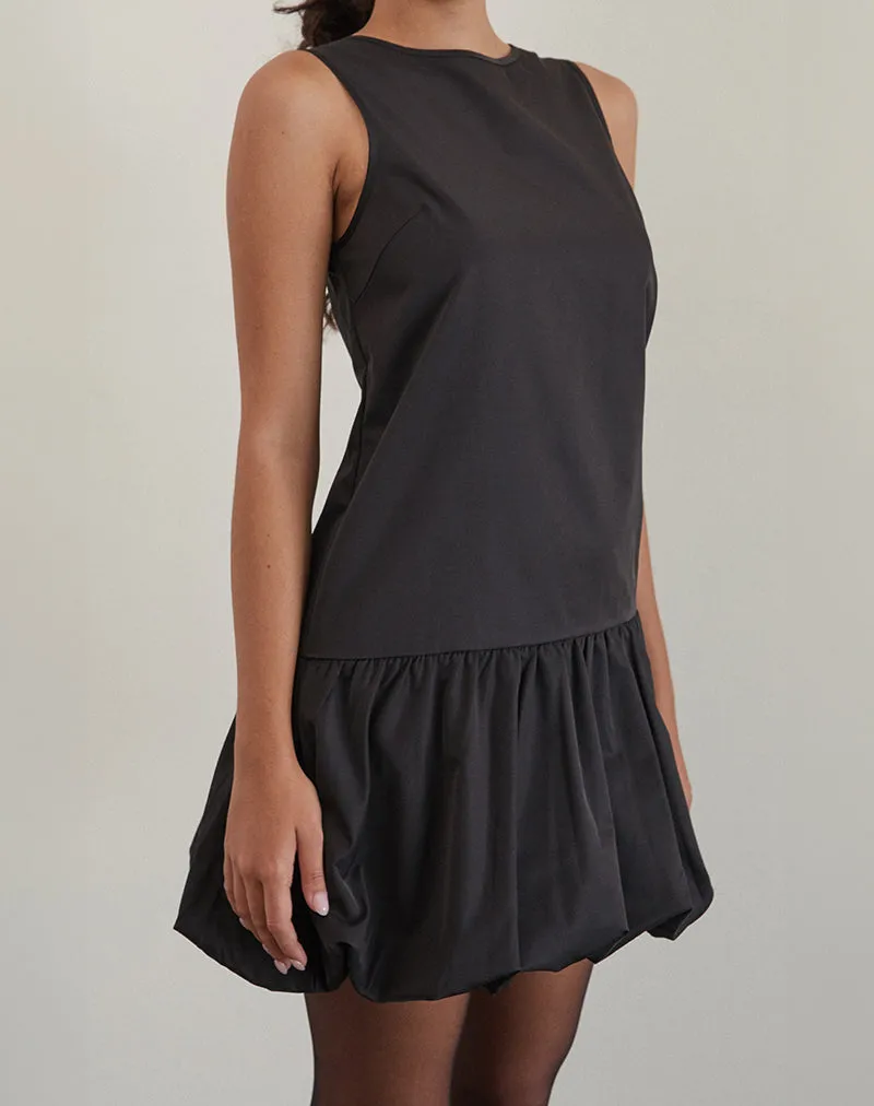 Tamilo Bubble Hem Mini Dress in Black sold by Motel Rocks product image thumbnail 4
