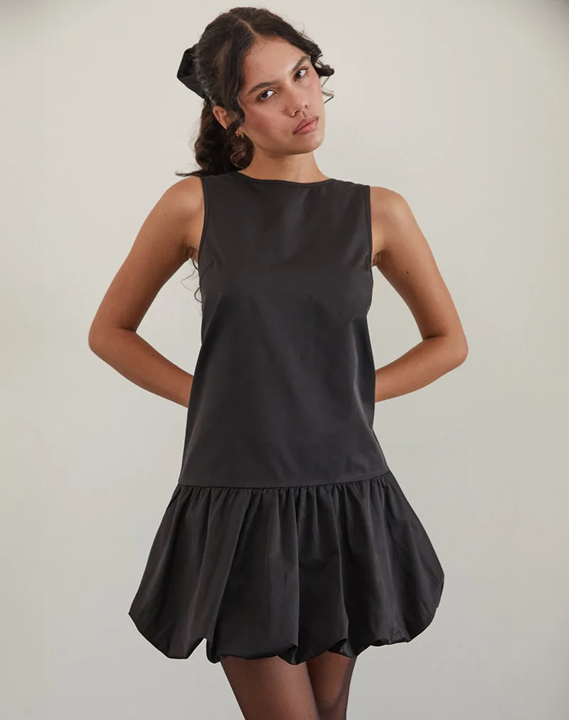 Tamilo Bubble Hem Mini Dress in Black sold by Motel Rocks product image thumbnail 5