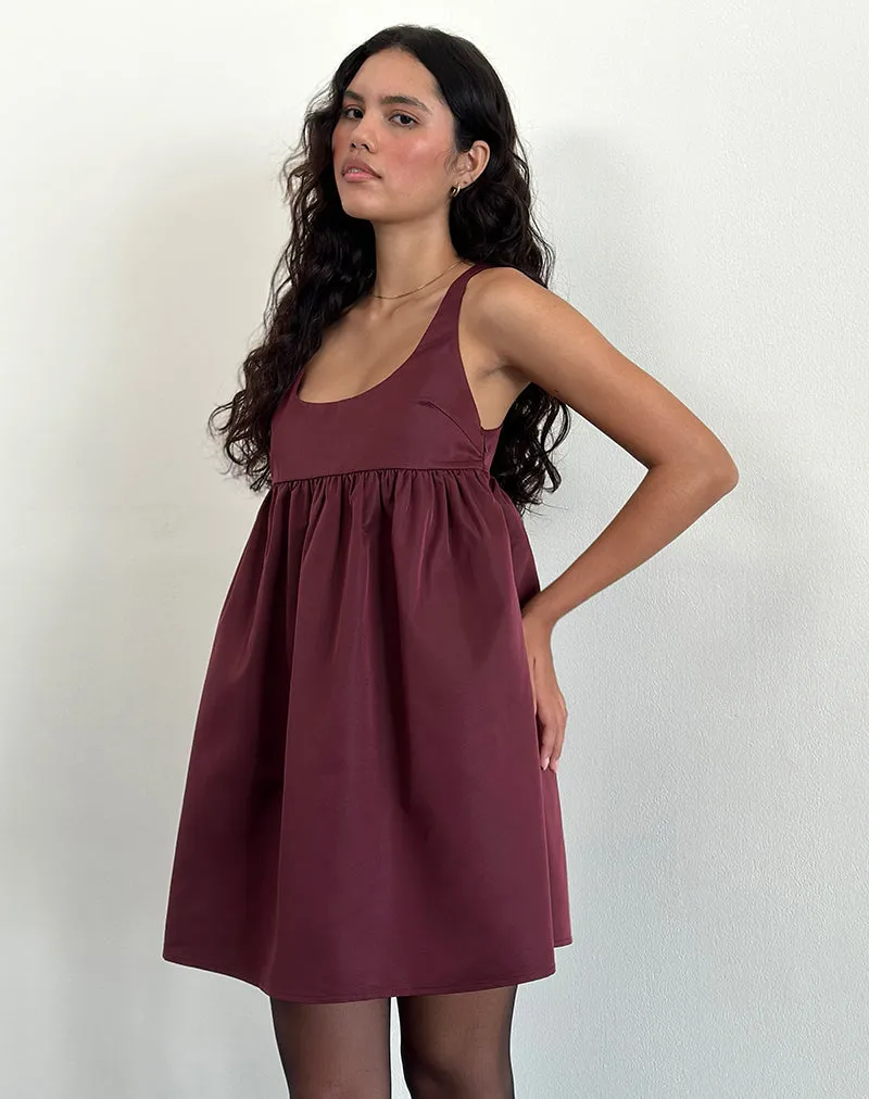 Marona Dress in Dark Berry sold by Motel Rocks product image thumbnail 2