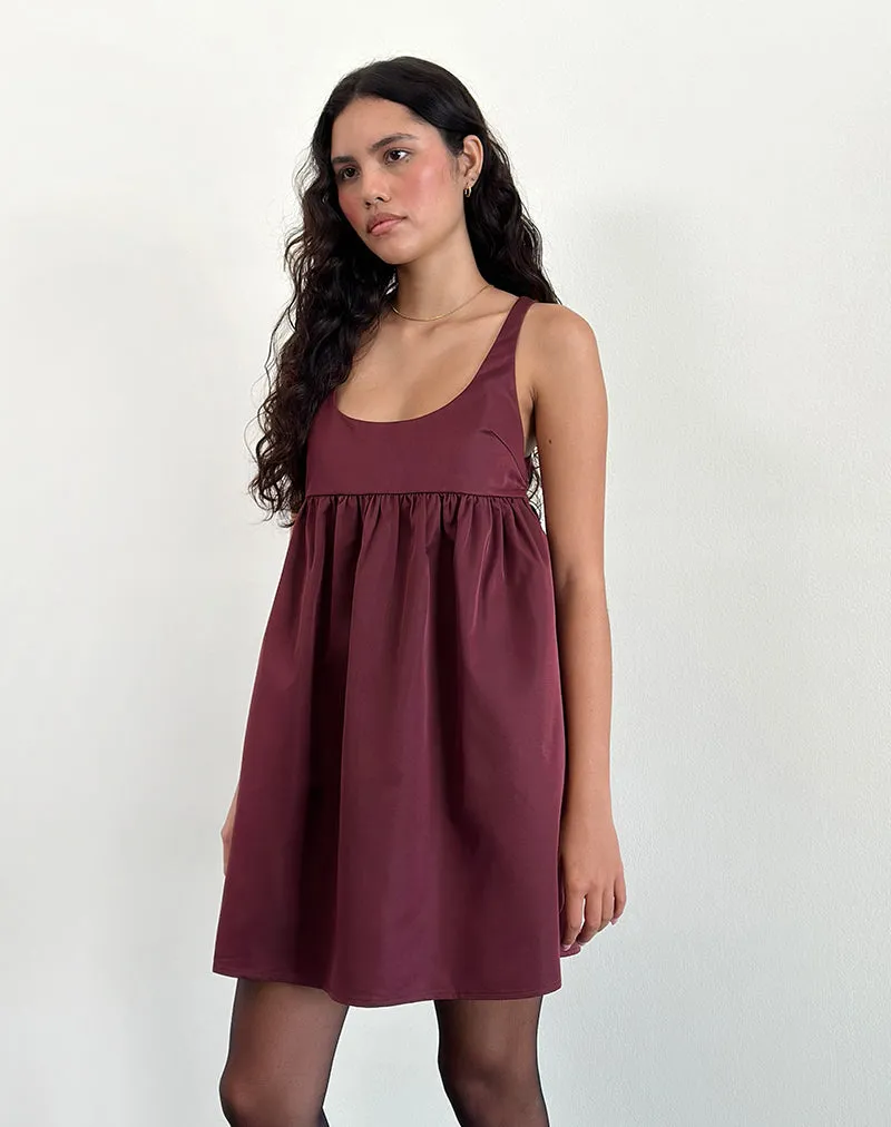 Marona Dress in Dark Berry sold by Motel Rocks product image thumbnail 5