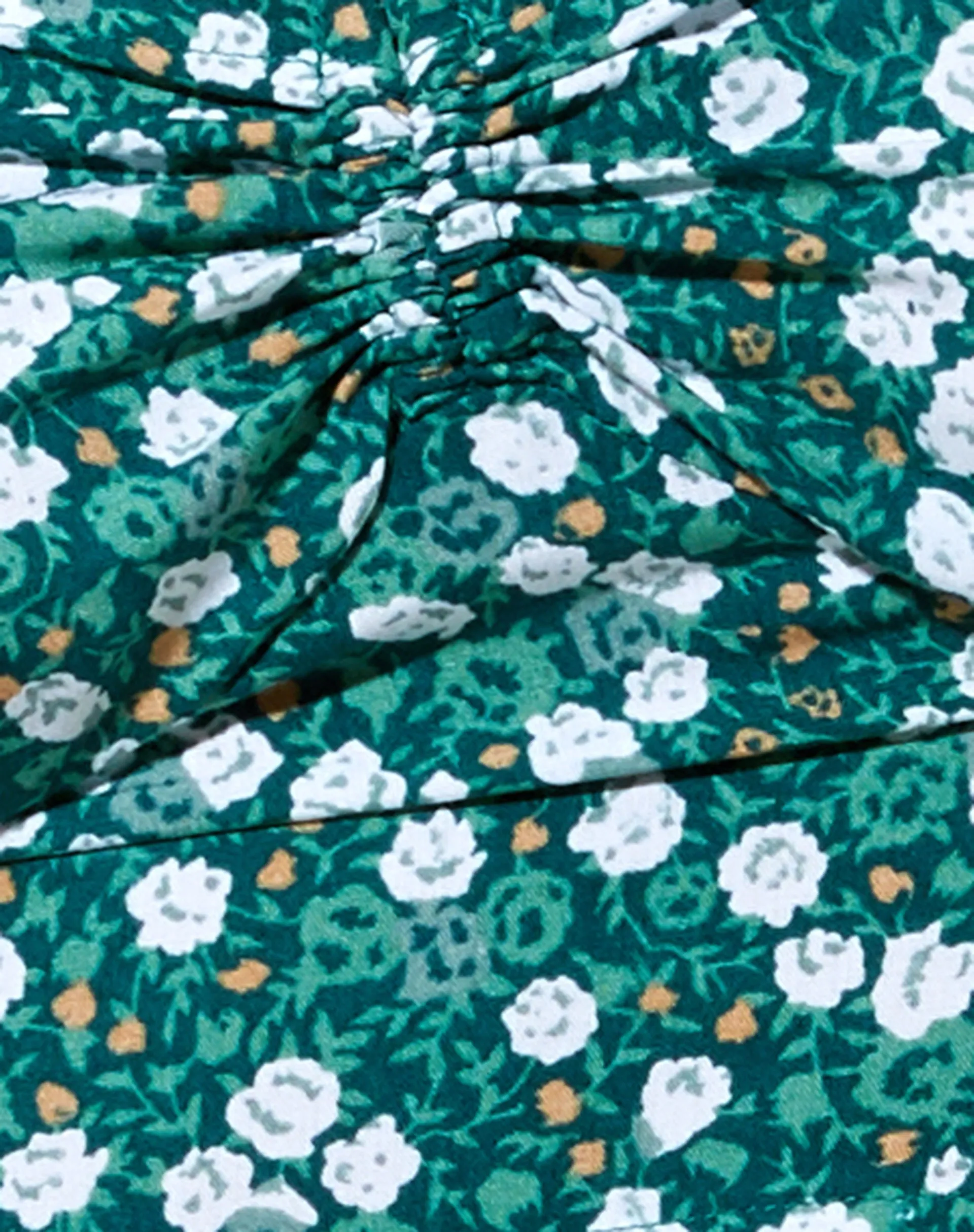 Yiava Crop Top in Floral Field Green sold by Motel Rocks product image thumbnail 4