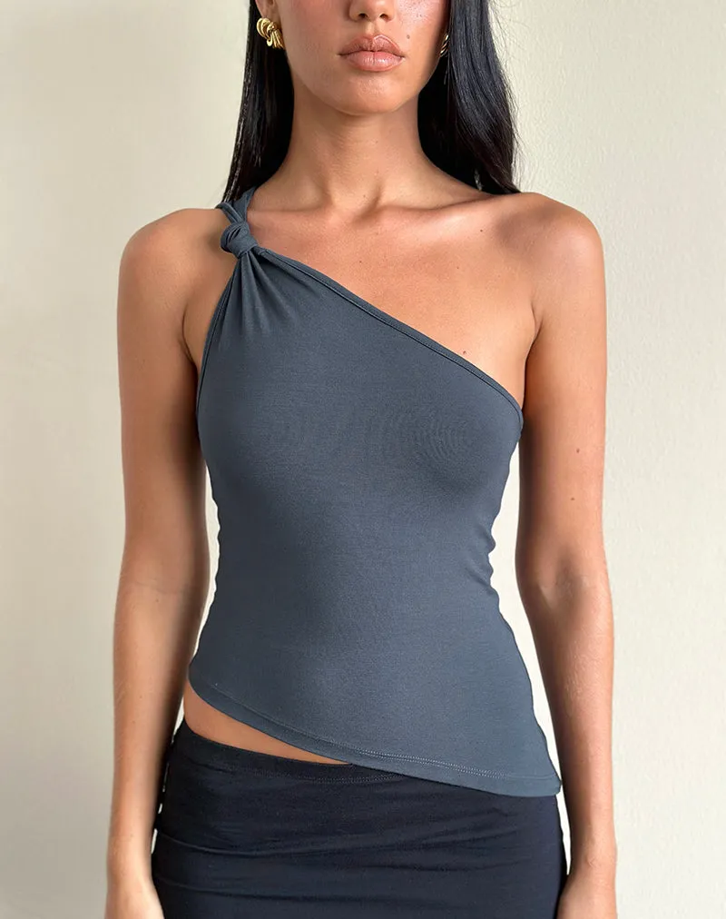 Idra Asymmetric Top in Jersey Ocean Storm sold by Motel Rocks