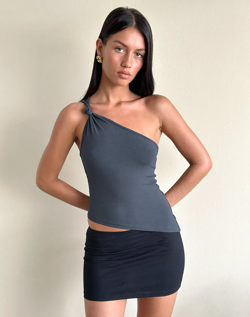 Idra Asymmetric Top in Jersey Ocean Storm sold by Motel Rocks product image thumbnail 2