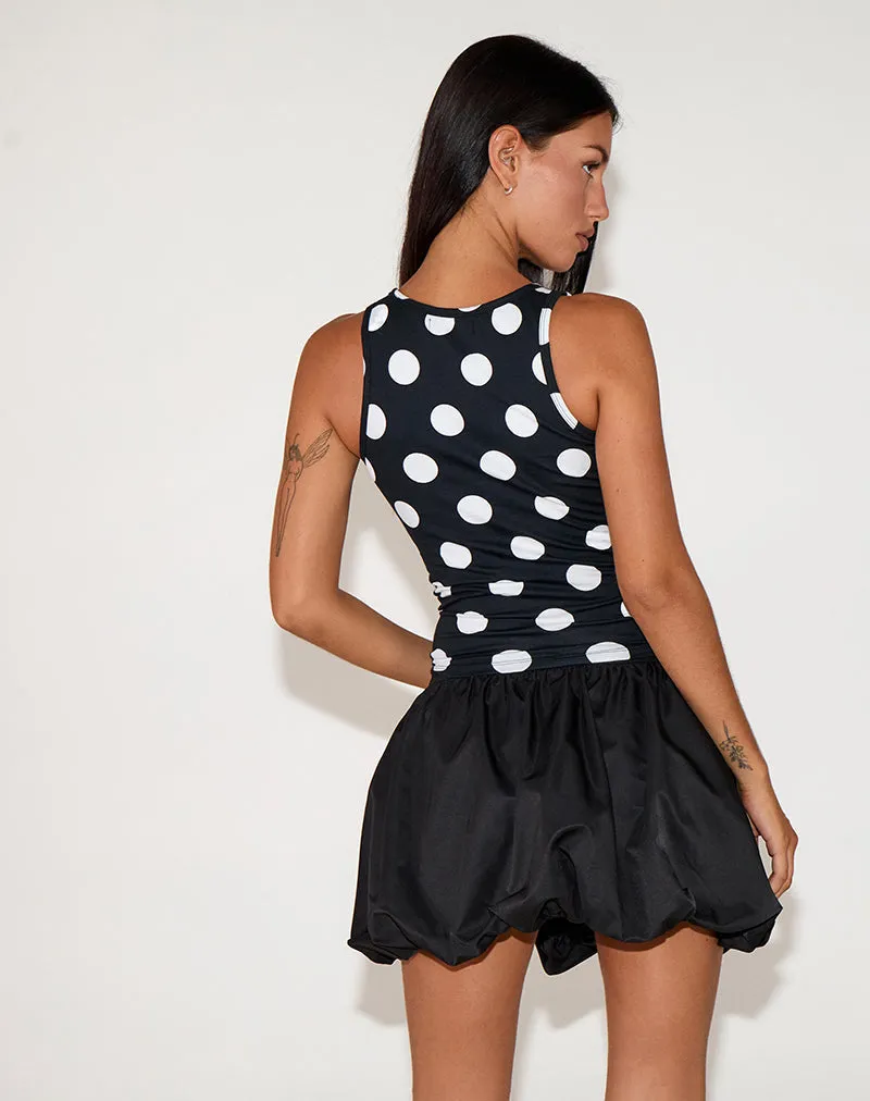 Roxe Vest Top in XL Spot Black sold by Motel Rocks product image thumbnail 4