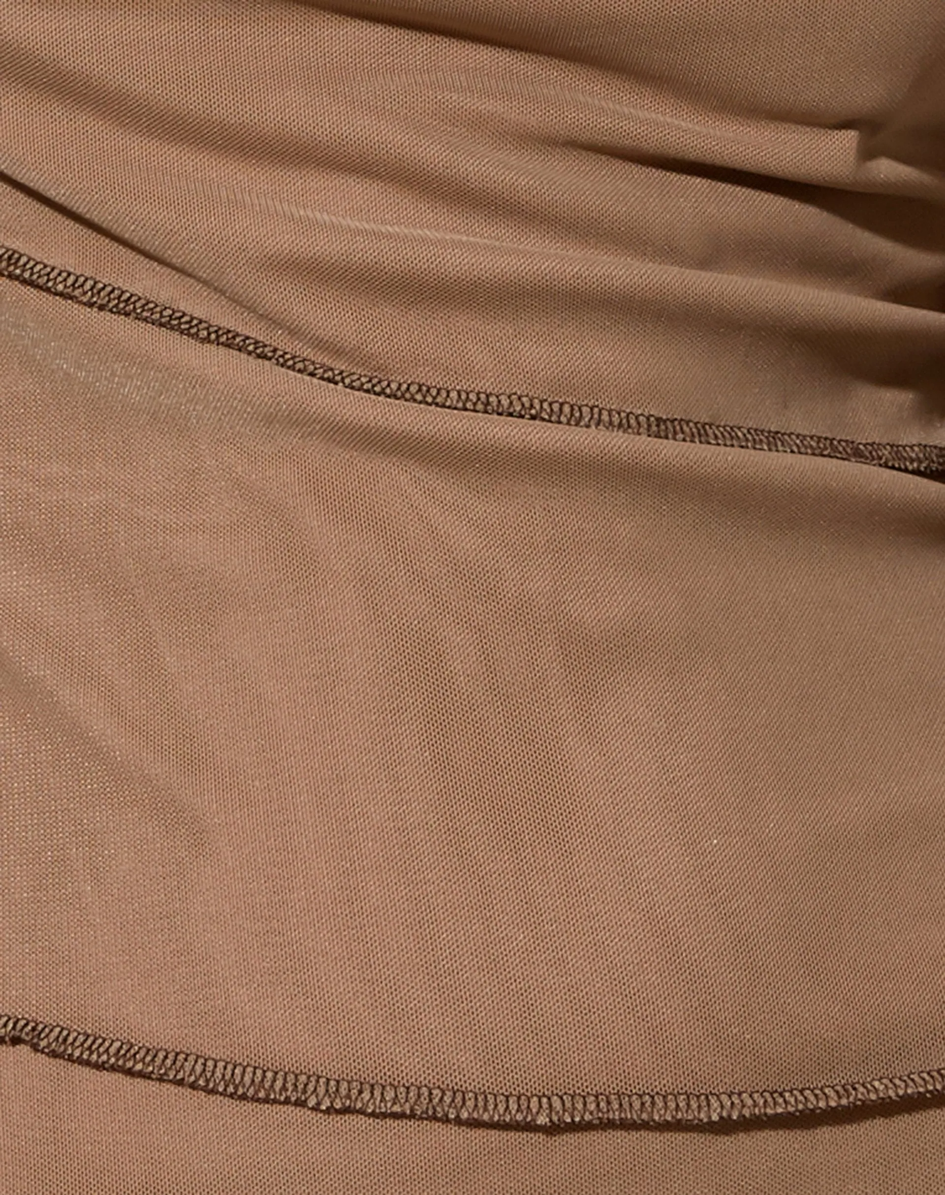 Vinta Crop Top in Mesh Taupe sold by Motel Rocks product image thumbnail 5