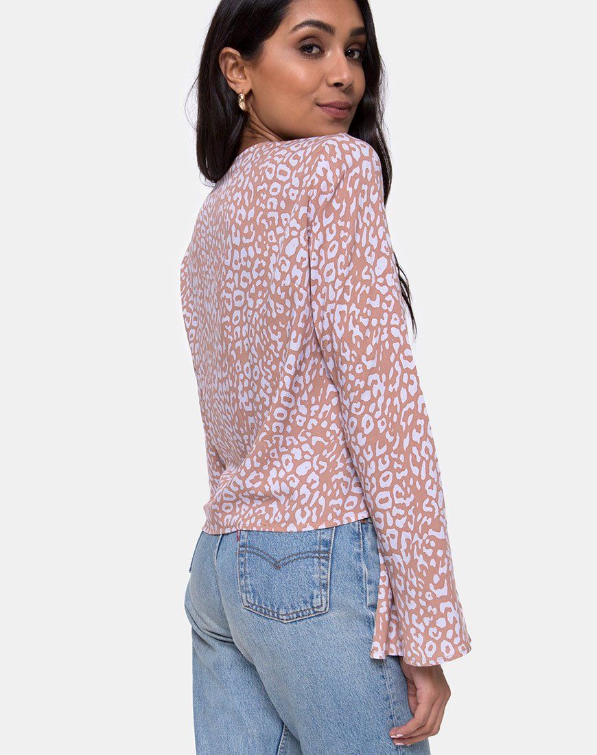 Merida Blouse in Leopard Spot sold by Motel Rocks product image thumbnail 2
