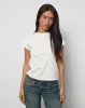 Clio Baggy Tee in Ivory sold by Motel Rocks
